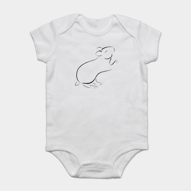 Hamster Baby Bodysuit by DeguArts